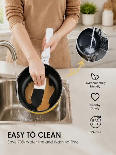 Image of Audecook Electric Hot Pot Mini Electric Skillet Adjustable Power Nonstick | Portable Cooking Pot Multi Ramen Cooker for Noodles, Soup, Steak, Eggs, Oatmeal, Home, Office, Dorm Room, and Travel