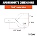 CURT 45340 Forged Trailer Hitch Ball Mount, Fits 2-Inch Receiver, 17,000 lbs, 1-1/4-Inch Hole, 2-In Drop, 1-Inch Rise
