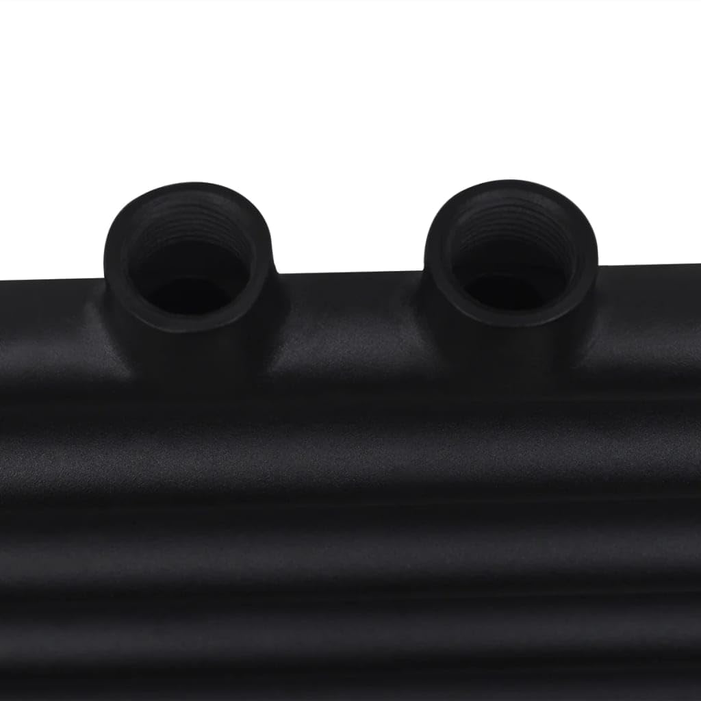Genérico Radiador toallero de baño Recto Negro 600 x 1160 mm,Casa y jardín,Electrodomésticos,Control del Clima,Radiadores-141908