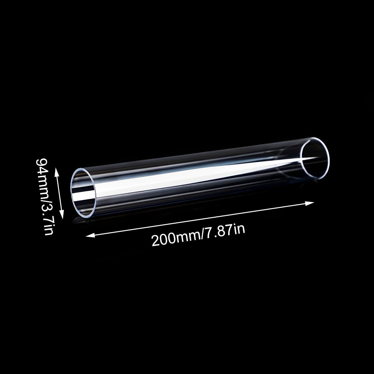Tubo Rotondo, 100 mm Di Diametro Esterno, 94 mm Di Diametro Interno, Tubo In Vetro Acrilico, Lunghezza 200/300 mm, Tubo In Acrilico Trasparente(Long 20cm)