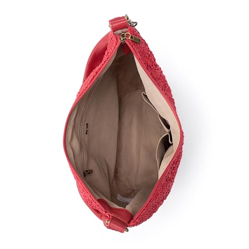 Image of The Sak Sequoia Hobo Bag - Hand Crochet Large Women's Purse for Everyday & Travel - Durable Handbag & Tote With Zipper Pocket