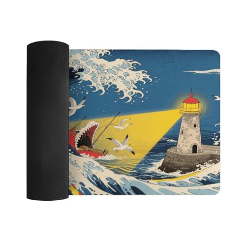 Desk Pad Protector 60x30 cm The Great Wave Off Kanagawa miniatura 3