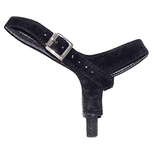 Eliza May Detachable Shoe Straps ShooStraps - to Hold Loose high Heeled Shoes Black Suede