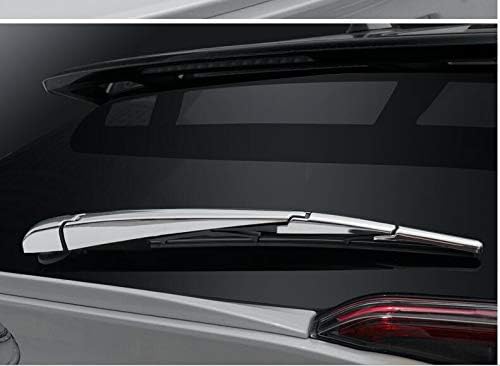 Car Chrome Rear Window rain Wiper Blade Cover Trim Compatible for Toyota CHR C-HR 2017 2018 2019 2020 2021 2022 2023 Silver