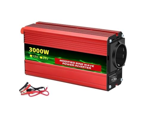 Onduleur 3000W 12V 220V convertisseur de tension pour voiture avec affichage LED