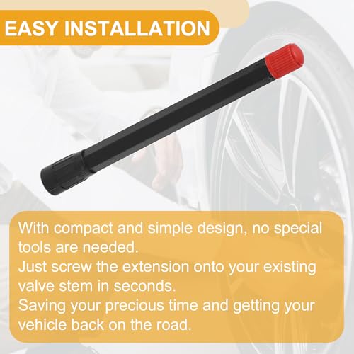 Image of 10pcs 115mm Tire Valve Extension Universal Plastic 180 Degree Tyre Valve Stem Extender for Car Motorcycle RV Truck Bike