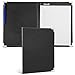 Samsill Classic Collection Business Padfolio/Executive Portfolio, Faux Leather & Brass Corners, Resume Document Organizer, 8.5 x 11 Writing Pad, Black