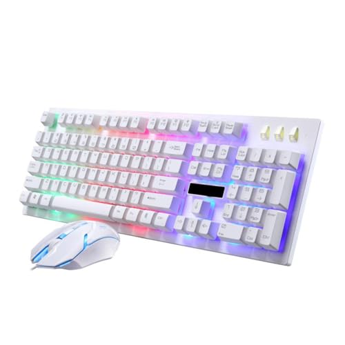 Clavier mécanique gamer à sensation rapide avec souris rétroéclairée solide
