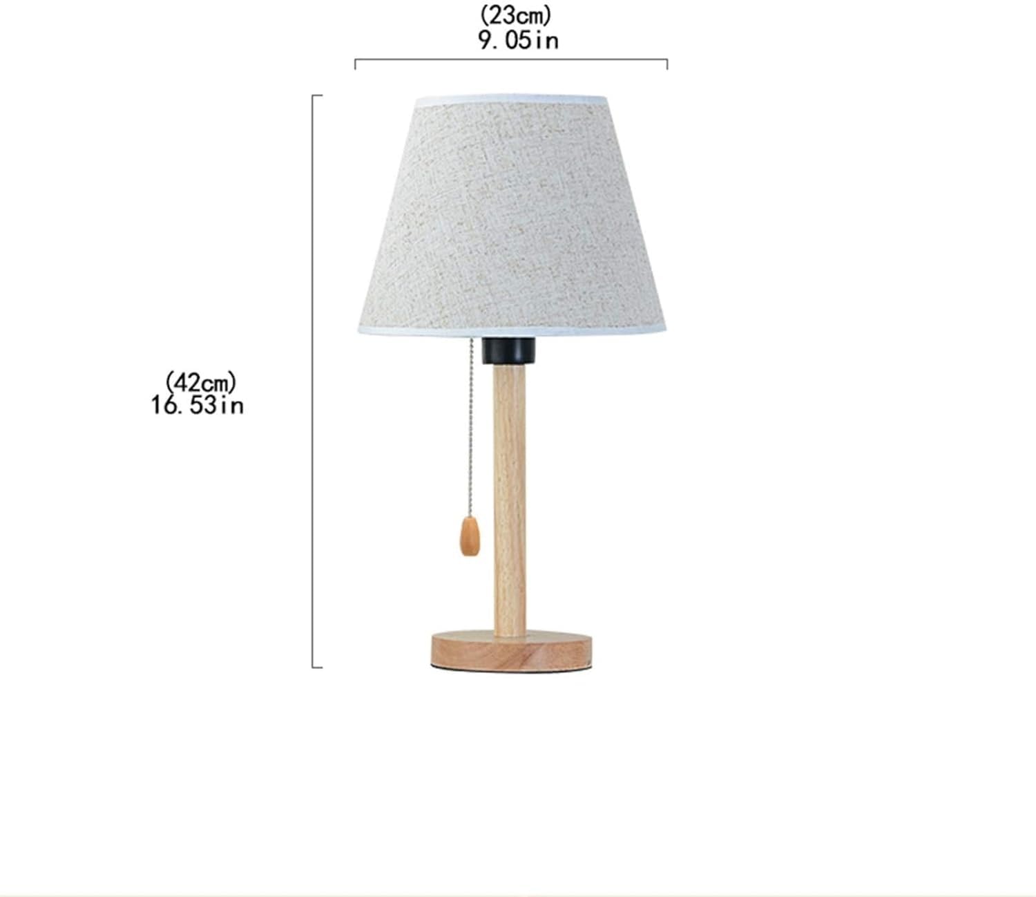 Lampada da comodino semplice camera da letto interruttore a fune modello scrivania paralume in lino moderno adatto per soggiorno