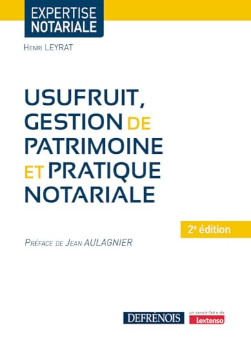livre Usufruit, gestion de patrimoine et pratique notariale