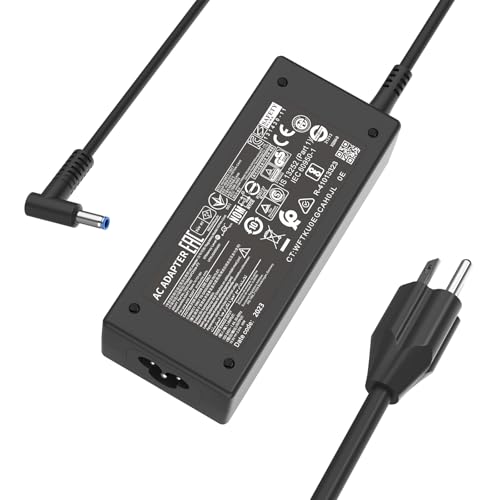 45W 19.5V 2.31A 741727-001 L25296-001/002 Laptop Charger Compatible with HP Stream 13 11 14 740015-002/003/004 TPN-LA15 854054-001 Blue Tip Adapter Power Supply
