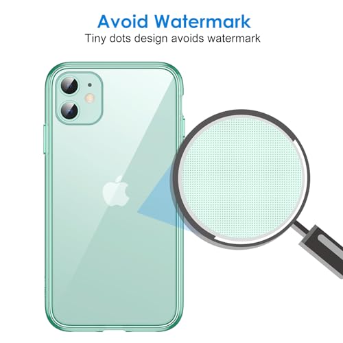 JETech Case for iPhone 11 6.1-Inch, Non-Yellowing Shockproof Phone Bumper Cover, Anti-Scratch Clear Back (Green) by JETech - Used condition - Image 5