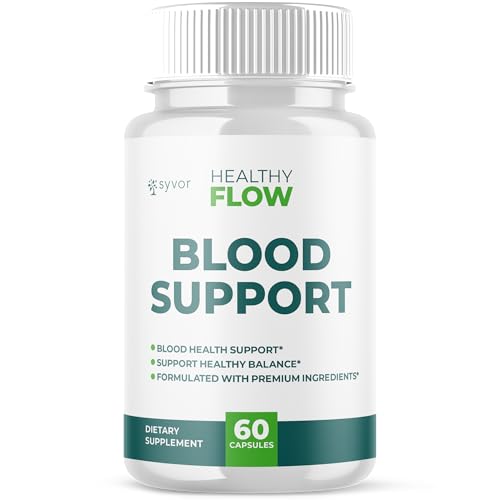 Healthy Flow Blood Health Support Capsules, Official Healthy Flow Blood Pills with All Natural Ingredients, Advanced Formula Support Supplement with Premium Vitamins for Men & Women (60 Capsules)