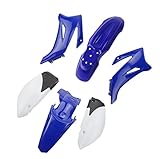 JIKKS Plastic Fairing Body Kit Fit for Yamaha TTR110 TTR 125 2008 2009 2010 2011 2012 2013 2014 2015 & 110-200CC Dirt Bike (Color : Blue)