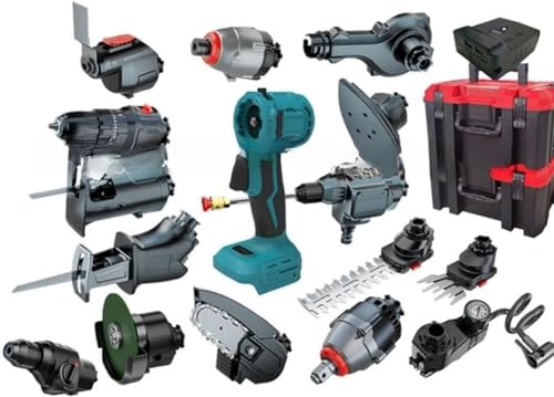 NICE FIVE 多機能電動工具セット 充電式 コードレス 先端ツール 交換可能 持ち運び便利 牧田9点セット18点セット13点セット14.4v 18vバッテリに対応可能 ブラシレスモーター インパクトドライバー ミニ チェーンソー レシプロソー レシプ