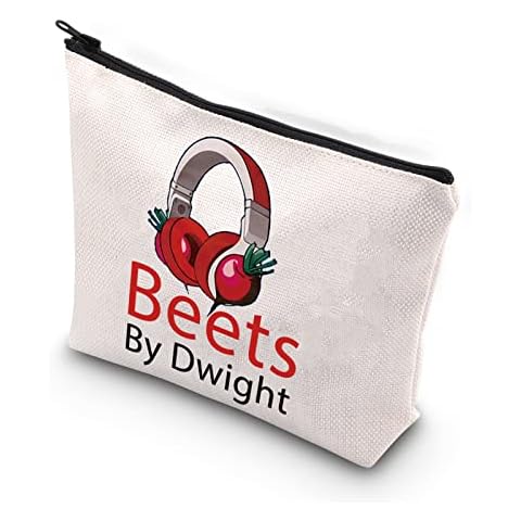 Office Dwight Inspired Makeup Bag Comedy TV Show Fans Gift Office Beets By Dwight Zipper Pouch, Beets By Dwight, big Cover