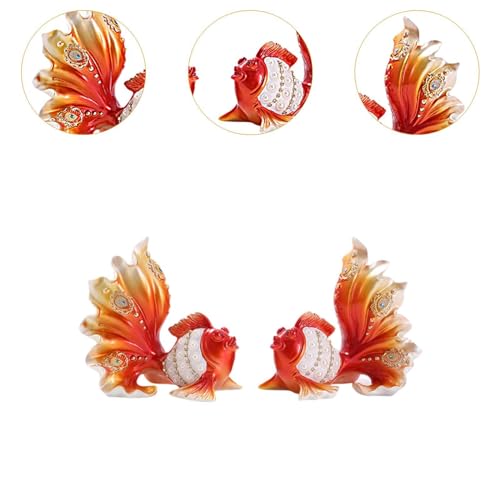 Statue de poisson Feng Shui ZXQUEGF pour revitaliser un decor terne - 4