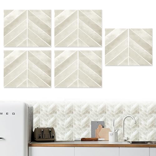 Panneaux Muraux 3D Adhesif Chevron, PVC 3D Revêtement Mural, Panneau Mural Decoratif pour Salon, Chambre Décoration Murale, 5 Pièces, 29 × 23 cm