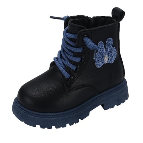 Girls Ankle Boots Cute Combat Boots Non-Slip Short Booties Comfortable Toddler Boots for Infant Toddler Little Kid
