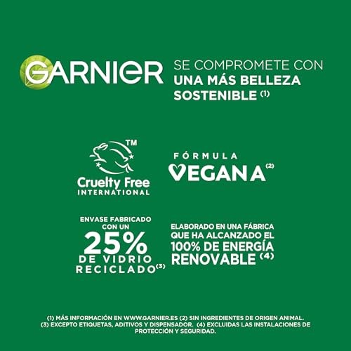 Garnier SkinActive Vitamina C 2 en 1 Crema Sérum Antimanchas Iluminadora FPS 25. Reduce manchas oscuras y corrige el tono irregular con 72 h de hidratación. Protección Media FPS 25. 50 ml