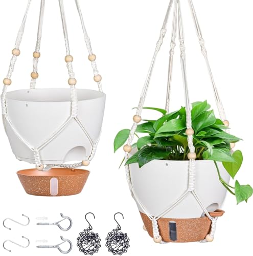 10 Inch Hanging Planters for Indoor Plants & Outdoor -...