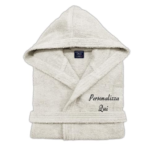 Peignoir personnalisé Solo Mio en pur coton, l'idée cadeau idéale en éponge douce