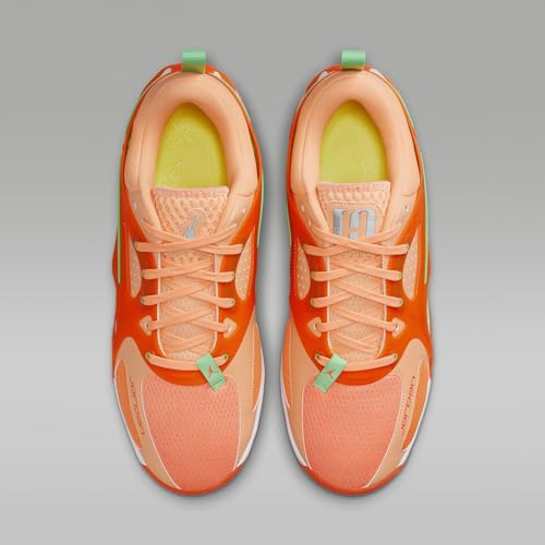 Jordan Heir Basketball Shoes (FQ3858-800, Orange Pulse/Hyper Crimson/Electro Green) Size 134