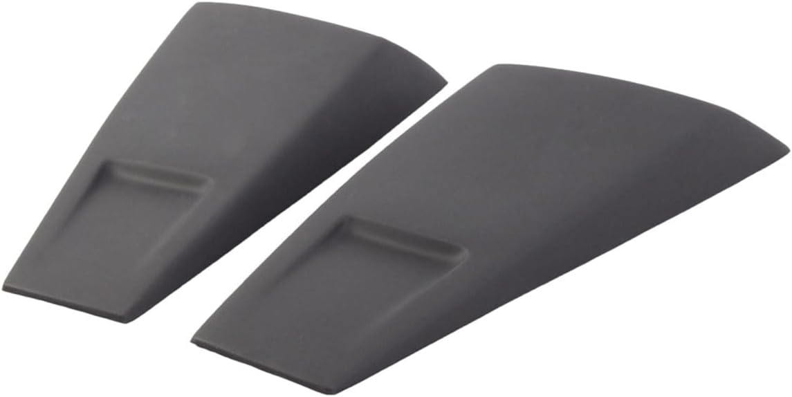 Side Window Louver, Compatible with 2005-2014 Ford Mustang All Models, Smoke/Tinted PU - Polyurethane Aerodynamic Rear Side Sunshade Wind Deflection Cover, 2PCS