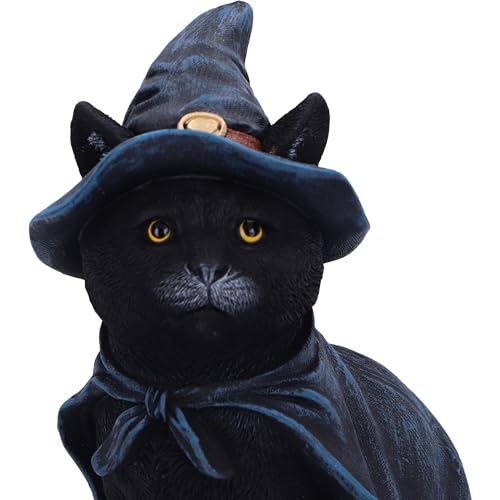 Nemesis Now Bewitching Witch Cat Figurine 18.5cm - Black Cat in Hat Resin Gothic Ornament - Image 2