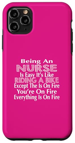 Being a Nurse Like Ride a Bike ���[���A ���p �X�}�z�P�[�X iPhone 11 Pro Max �p