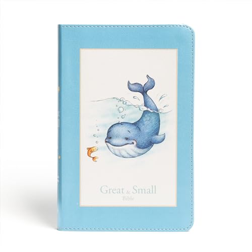 Image of CSB Great and Small Bible, Blue LeatherTouch, Red Letter, Presentation Page, Full-Color Inserts, Illustrations, Keepsake, Family Records, Easy-to-Read Bible Serif Type