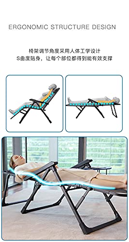 Chaise de sieste de bureau Zero Gravity pliable et inclinable à 5 vitesses - 5