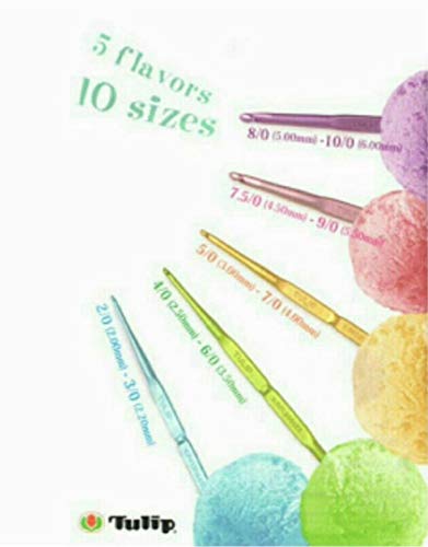 Tulip Sorbet 5 Pcs Double Ended Crochet Hook Pastel Color Knitting Needle DIY