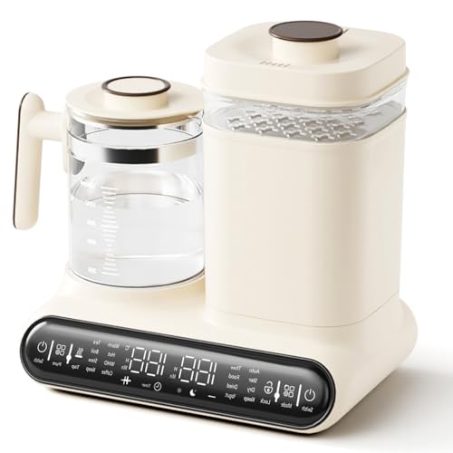 Baby Bottle Warmer for Breastmilk 600W Multifunctional Bottle Steamer and Dryer Bottle Maker Formula Machine with Electric Baby Kettle Water Warmer for Baby Formula with Temperature Control