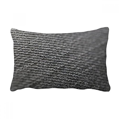Coussin de lin gris abstrait 16x24 pouces pour canapé élégant