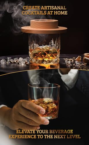 Kit de defumador de uísque com tocha e livreto de receitas, kit de defumador de coquetel e bourbon p