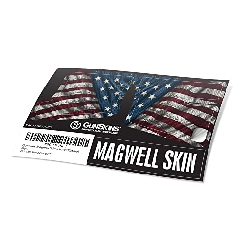 Gunskins Magwell Skin - Premium Vinyl Decal - Easy To Install And Fits Ar-15 Lower Receivers - 100% Waterproof Non-Reflective Matte Finish - Made In Usa - Proveil Victory #TOP6