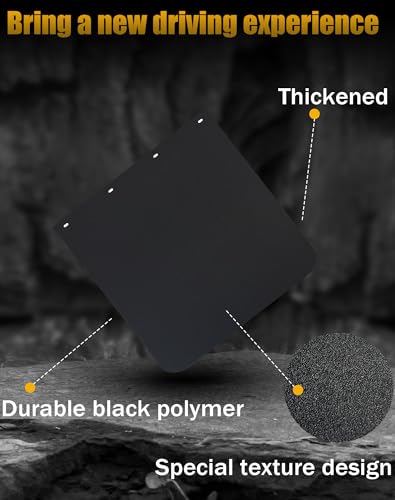 Image of Semi Truck Mud Flaps 24 inchx24 inch, Universal Heavy Duty Polymer MudFlaps for Semi Truck Tractor Trailer (2Pcs)