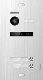Balter EVO-HD Video Türsprechanlage Zusatz Tüstation, Video Türklingel mit Kamera, 2 Familienhaus Klingel, Full HD-Kamera, 2 Draht Bus, Gegensprechanlage mit 175° Weitwinkel-Kamera