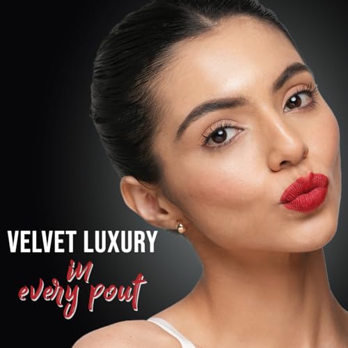 Image of INSIGHT Velvet Matte Lipstick (Serene Affection) | Long Lasting, Smudge-Proof & Non-Drying | Enriched with Cocoa Butter, Argan Oil & Vitamin E | Smooth Application, Bold Pigment - 3.8g