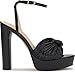 Jessica Simpson Womens Immie Platform Sandal with Ankle Strap, Black, 8.5