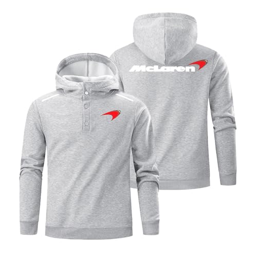 WYSTEN Camisola com capuz mulheres e homens M.c läre-ñ, Sweat Hood camisola com capuz, para primavera e outono algodão clássico, camisola com capuz de outono, cinza, XL