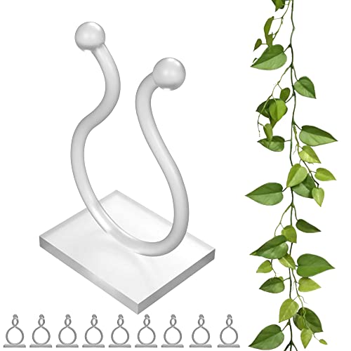 FeJu Pflanzenclips | 20 Stück | weiß | Pflanzenclips Wand,...