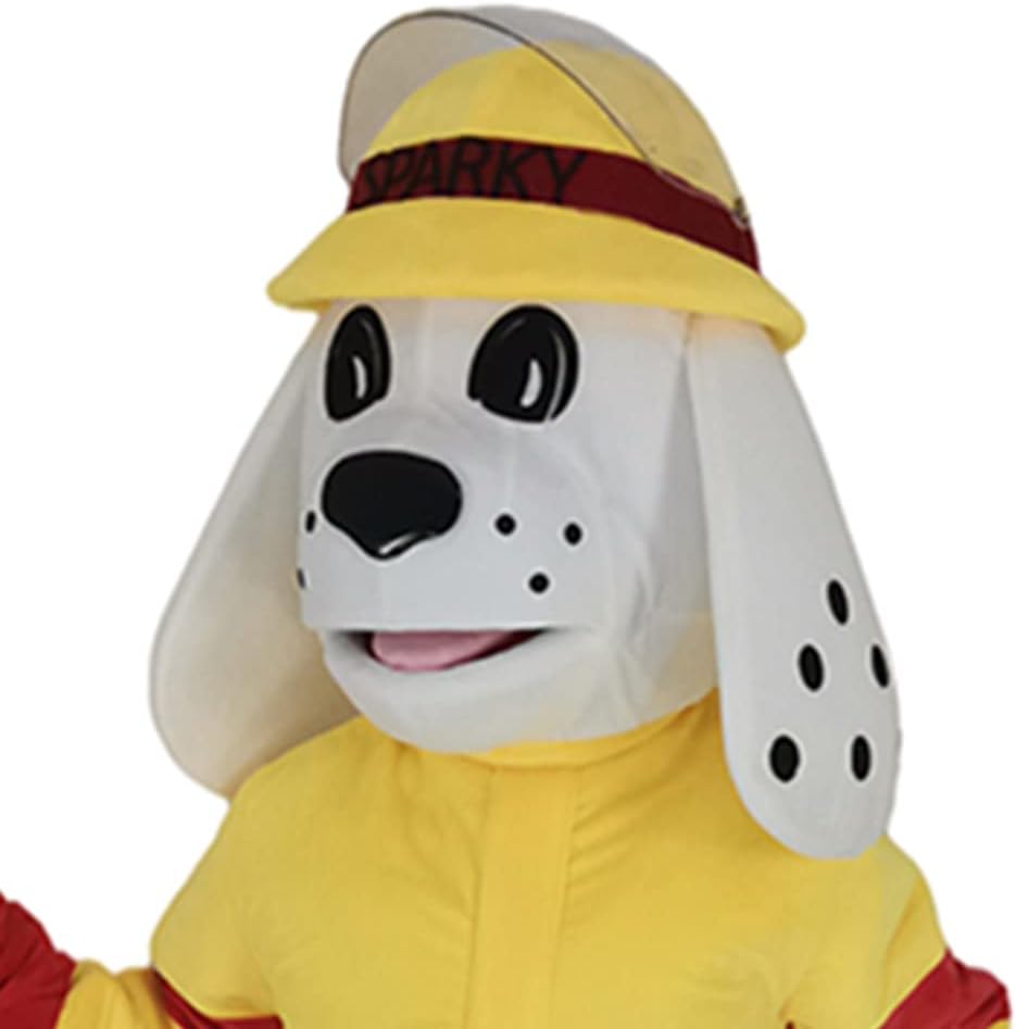 rushopnmascot head Realistic The Fire Dog Mascot Animal Fire Protection Mascot Realistic Sparky The Fire Dog (Only Head)
