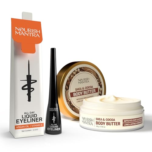 Nourish Mantra Delineador Líquido y Manteca Corporal Combo miniatura 1