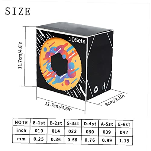 Akoestische Gitaar Snaren, Gitaar Snaren Vervanging Steel Guitar Accessaries Golden 10st - Image 7