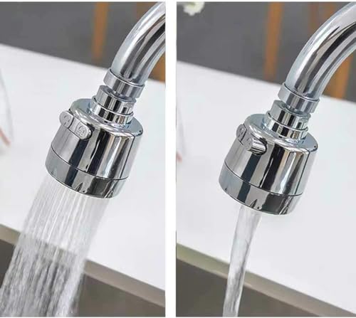 Image of 360 Degree Swivel Faucet Aerator Deluxe Water Saving Faucet Sprayer Water Saving Bubbler Pressurized Faucet Filter Kitchen Accessories 2 Modes (Faucet Head - A - 1)
