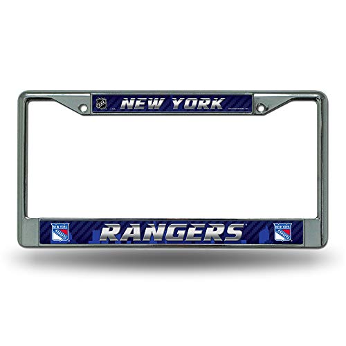 Rico Industries NHL New York Rangers Standard Chrome License Plate Frame , 6
