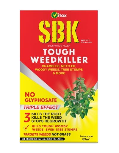 SBK Brushwood Killer 250ml (Pack of 1) – Tough Weedkiller & Stump Killer | Extra Strong, Pet-Friendly Weed Killer UK for Brambles, Nettles & Garden Use | Strong Weed Control
