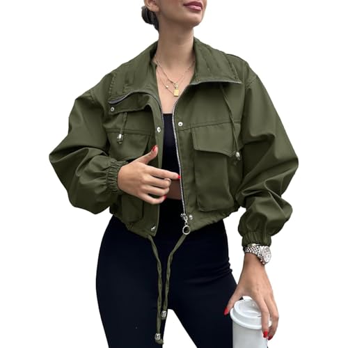 Veste légère courte de mi-saison pour femme chic et pratique